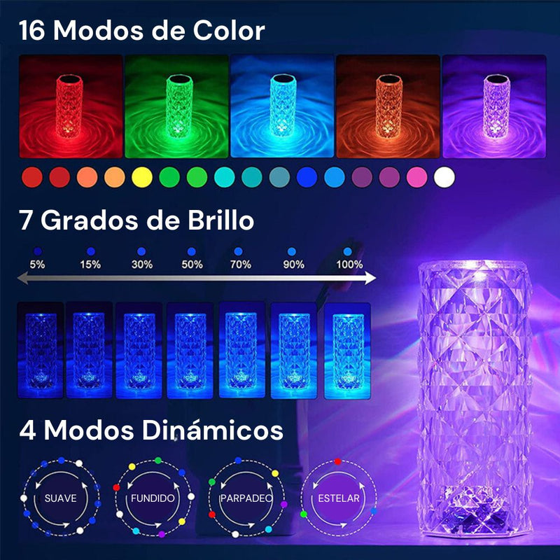 Lámpara Táctil Multicolor 3D Inalámbrica - Lumy™